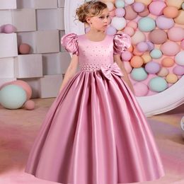 Girl Pageant Dresses First Communion Dress Kids Wedding Party Gown Birthday Lace petal Long Banquet 240313