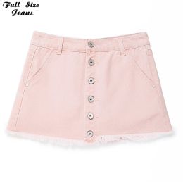 Dresses Y2k 90's Girl Korea Chi Button Up Pink Micro Mini Short Skirt Summer Streetwear Denim Skirts Fashion Jeans Skorts Jean Pantskirt