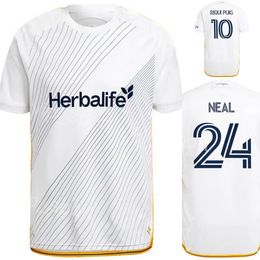 Los Angeles LA Galaxy Soccer Jersey 24-25 Men 9 JOVELJIC 20 CERRILLO 8 DELGADO 2 YAMANE 10 PUIG 7 FAGUNDEZ 4 YOSHIDA 5 BRUGMAN 24 NEAL Football Shirt Kits Custom Name