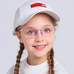 Sunglasses Children's Silicone Comfortable Computer Eyewear Blue Light Blocking Boys And Girls Prescription Glasses Frame F8244