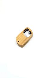 Wood Handle Bottle Openers Bar Blade Beer Bottle Opener Vintage Wooden Handle Stainless Steel Bartender Bottle Opener BWC67483825239