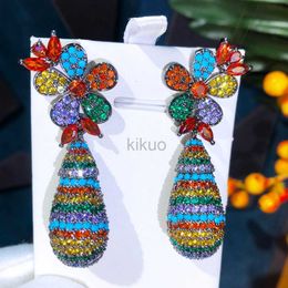 Dangle Chandelier Missvikki Trendy Luxury Drop Pendant Earrings For Noble Women Bridal Wedding Daily Party Show Fashion Jewelry High Quality 24316