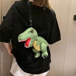 Women Chest Bag Dinosaur Shape Design Girls Personality Sytle Bags Cartoon Cute Fashion Trend Shoulder For 240301