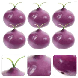 Decorative Flowers 8 Pcs Simulated Onion Decor Decorations Vegetable False Model Simulation Decors Foam