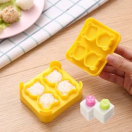 Rice Ball Mold DIY Nori Punch Sushi Embossing Device Maker Kit Bear Baking Bento Kitchen Making Tools 240304