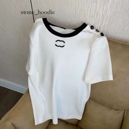 Chanels T Shirt Designer for Women Shirts with Letter Chanells Brand Fashion with Embroidered Tshirt Channel Brand Leisure and Loose Fitting Short Sleeve Tee 2968