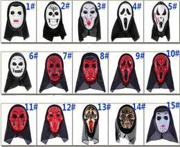 skull Halloween mask part masks Screaming skeleton grimace props Masquerade mask full face for men women scary mask dc8594687590