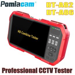 Professional CCTV Tester Monitor DT-A86 A82 7 Inch H.265 4K IP TVI CVI AHD CVBS Camera Tester TDR Multimeter Laser Power Meter