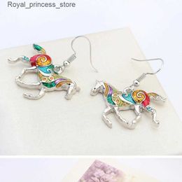 Wedding Jewellery Sets Earrings Necklace Animal Jewellery Sets For Women Rainbow Horse Starfish Necklaces Party Charm S1 Q240316