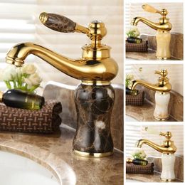 Bathroom Sink Faucets All Copper Natural Jade Faucet Antique Cold And Marble Basin