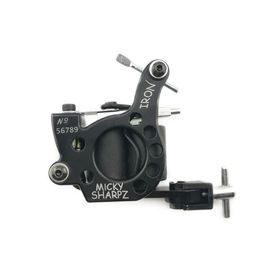 s Wire Cutting 10 Wrap Coils Tattoo Machine For Liner And Shader Black Colour Iron Tattoo Supplies9837190