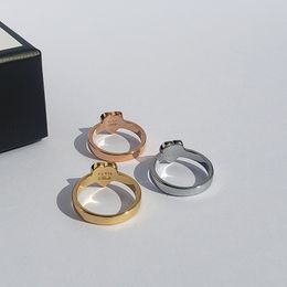 Love band rings Designer Ring Fashion Heart Rings for Women Designers Jewellery lovers Shaped Ring with boxs size 6 7 8 9