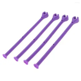 Kitchen Storage Silicone Purple Fixed Bendable Adjustable Flexible Dishwasher Holder Stemware Saver Wine Rack Glass