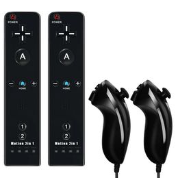 For WiiWii U Joystick 2 in 1 Controller Set Wireless Remote Gamepad Motion Plus with Silicone Case Video Game 240306