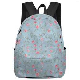 Backpack Flowers Plants Roses Student School Bags Laptop Custom For Men Women Female Travel Mochila