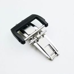 20mm Stainless Steel Folding Deployment Clasp for RM Rubber Leather Watch Band Strap240W