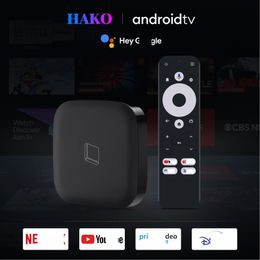 HAKO Pro D0by Amlogic S905Y4-B 2GB 4GB 16GB 32GB 64GB 100M LAN 2.4G 5G Dual Wifi BT5.0 4K HDR Smart TV Box Android 11