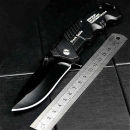 Tactical Knives Black versatile sharp folding knife North American popular folding tactical knife jungle hunting knife outdoor pocket knifeL2403