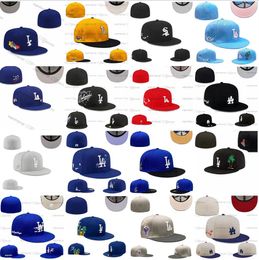 2024 Men's Baseball Full Closed Caps SD Letter Stitched Brown Colour Bone New Chicago Angeles Patched 68 Mix Colours Sport Fitted hats All Team Atlanta Navy Feu7-05