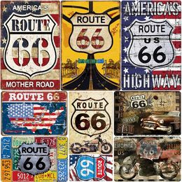 Unique Metal Tin Sign Mix Random Shipment 10PCS Vintage Tin Plate Sign Mural Retro Gas Station Decor Personalised Metal Plaque DE0