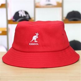 Kangol fisherman hat sun female tide brand face small sunscreen breathable solid Colour fashion basin couple Q0703197v