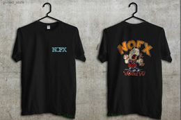 Men's T-Shirts Nofx 94 Tour Vintagep Reprint Short sleeved T-shirt Size S M 2XL # Mens Short sleeved New Fashion Q240316