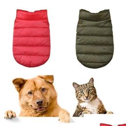 Dog Apparel Winter Clothes Warm Fleece Vest Jacket Puppy Pet Coat Waterproof For Small Dogs Thicken Chihuahua Clothing Fy5603 Drop Del Otjqx