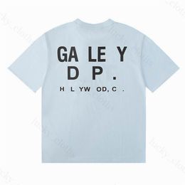 Designer mens painting t shirt Woman Tee for Lovers Letter Short Sleeve gallerydept shirt Round Crew Neck Fashion Hip Hop Cotton Shirts gallerydept shirt blue 6RX4