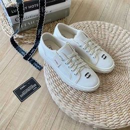 23% OFF Sports 2024 Xiaoxiangfeng Canvas Shoes Womens Summer New Korean casual sports Round toe lace up board Versatile white shoes