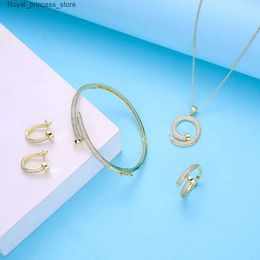 Wedding Jewellery Sets Newly designed womens wedding Jewellery set in March 2021 fashionable high-quality copper Q240316