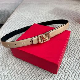 Women Leather Belt Width 25mm Designer Belts For Mens Gold Smooth Buckle Balck Red Waistband Cintura Ceintures Luxury Belt Top277u