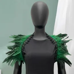 Scarves Feather Shoulder Wrap Shawl Soft Shrug With Adjustable Lace Decor For Cosplay Party Stage Dancer