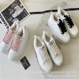 17% OFF Sports 2024 High edition Xiangjia Panda thick soled plush casual fashionable and versatile sponge cake lace up biscuit board single shoes