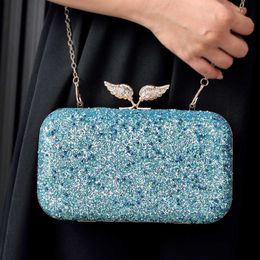 NEW Evening Bags Pearl Sequin Dinner Bag Butterfly Dress Diamond Inlaid Women's Cheongsam Mouth Gold Bag