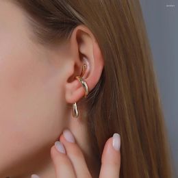 Backs Earrings Girl Jewellery Irregular For Women Cartilage Earring Without Piercing Clip On Snake Shape Ear Cuff