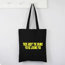 Shopping Bags Drinking Makes Everything Better Tote Bag Alcohol Canvas Fashion Drinks Large Reusable Friendly Products