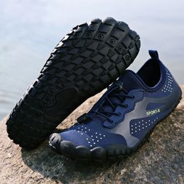 Menskvinnor snabbtorkade vattenskor mesh andas utomhus sportstrand simning sneakers non slip barfota vada aqua skor 240305
