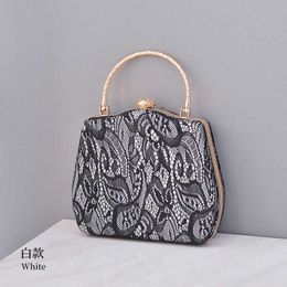 lady Evening Bags Lace Dinner Bag Female Holding Bag Cheongsam Manual Diagonal Cross Wedding Dress