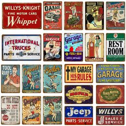 Retro Metal Sign10 PCS Mixed Random Shipment VintageTin Painting Art Poster For Bedroom Living Room Wall Decor Plaque Plate A2