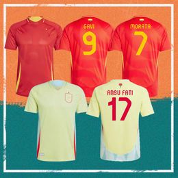 2024 Euro Cup Spain PEDRI Soccer Jersey 24/25 Maillots de foot ZUBIMENDI MERINO MORATA FABIAN GAVI M.ASENSIO shirt CANALES ANSU FATI RODRIGO Football uniforms