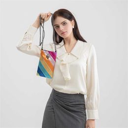 Shoulder Bags KurtG Womens Designer Bag Colourful Chain Crossbody Eagle Head Small Mobile Phone Bag 240311