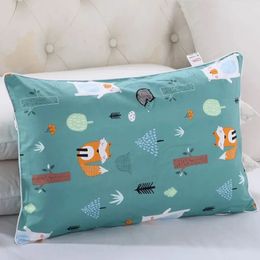 38x58CM Cartoon Boys Girls Pillow Case 100% Cotton Side Zipper Baby Pillowcase Four Seasons Childrens Pillow Dust Cover 240315