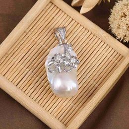 Dangle Chandelier 1pc Natural Freshwater Baroque High Quality Pearl Pendant Making DIY Earrings Necklace Jewelry Accessories Gift 24316