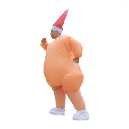 Party Decoration Funny Thanksgiving Turkey Inflatable Costume Blow Up Suit Fancy Dress Gift With Hat For Christmas Festival