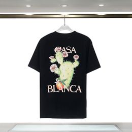 Casa Blanca Designer T Shirt Casa Blanca Man Casablanc Shirt Women Men T Shirt 2024 Summer New Style Designer Graphic Casablanc Letter Printing Loose Clothes 490