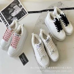 23% OFF Sports 2024 High edition Xiangjia Panda thick soled plush casual fashionable and versatile sponge cake lace up biscuit board single shoes