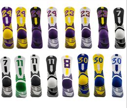 24 New kids Star digital basketball socks for children Socks Men Women kids Outdoor Sport Grip Socks