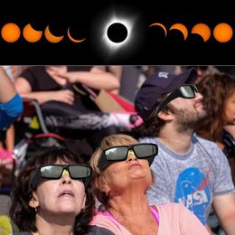 Sunglasses 1/2/3/5 pack of ISO certified plastic eclipse glasses for direct sunlight viewing H240316