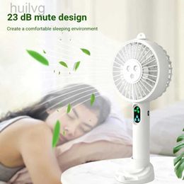 Electric Fans Ventilasi Pendingin Udara Mini Portabel Perjalanan Luar Ruangan Musim Panas Kipas Tangan USB Isi Ulang Listrik Semprotan K 240316