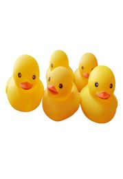 200piece Whole Baby Bath Water toys Sounds Yellow Rubber Ducks Kids Bathe Children Swiming Gifts8419288